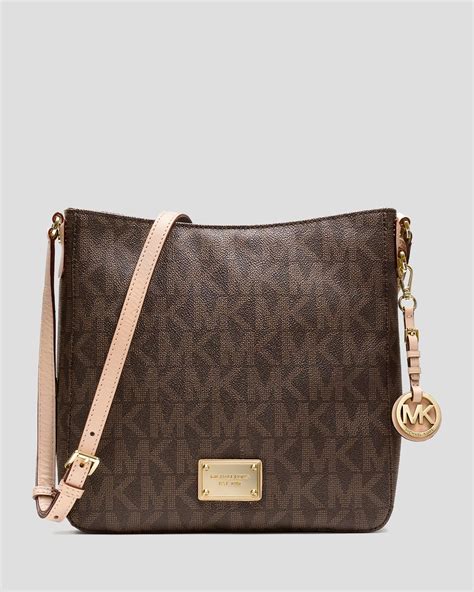 michael kors large jet set travel crossbody brown|Michael Kors flight crossbody bag.